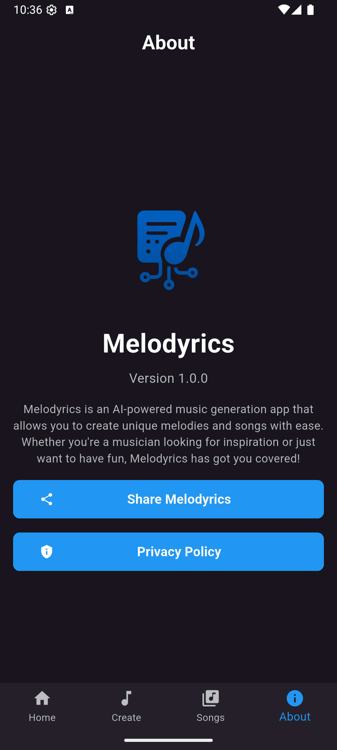 Melodyrics: AI Song Generator screenshot 7