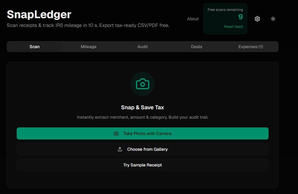SnapLedger screenshot 2