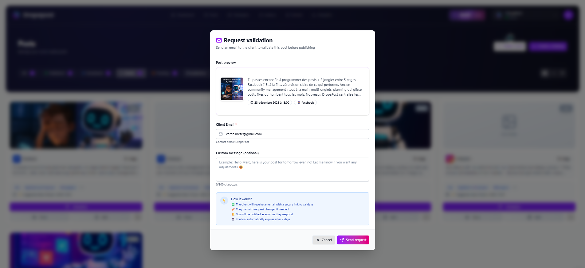 Dropapost — AI Social Media Manager screenshot 4