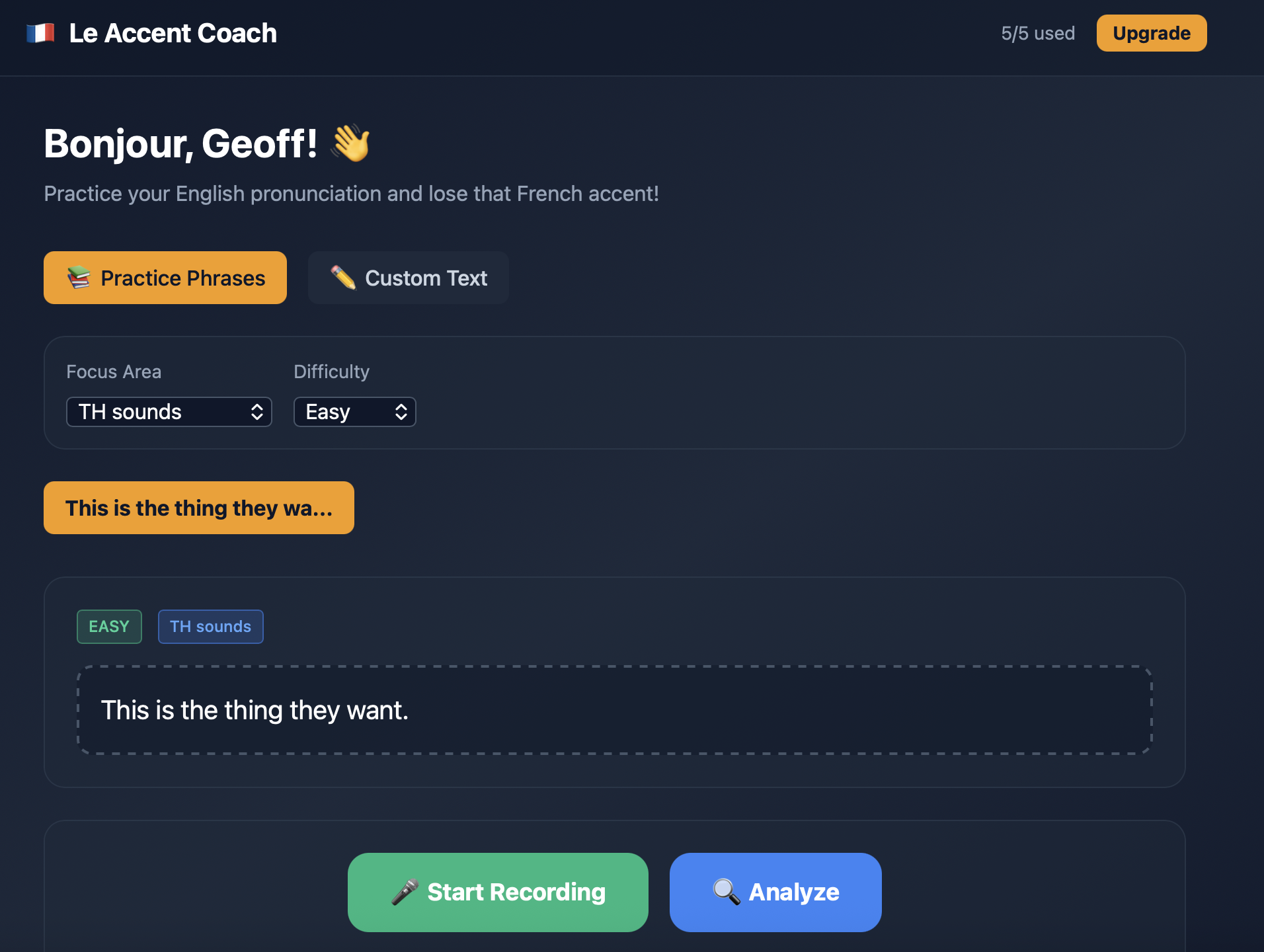 Accent Coach screenshot 2