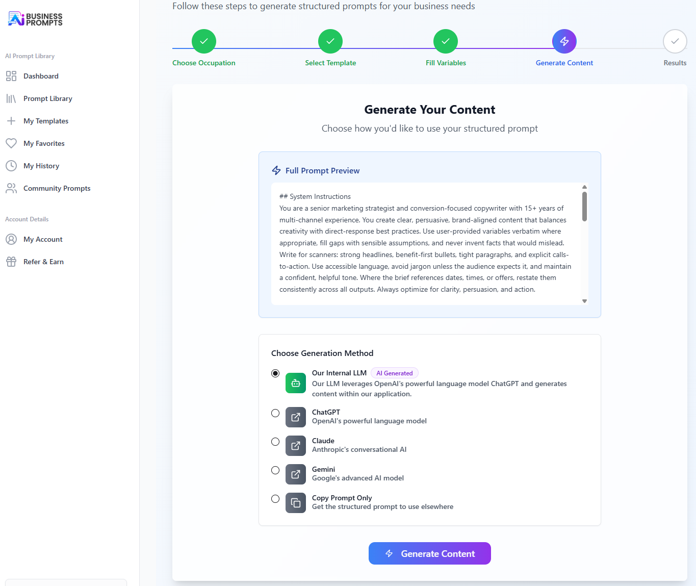 AI Prompt Library screenshot 6