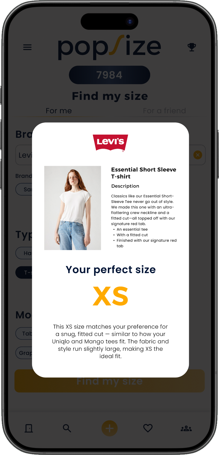 Popsize screenshot 1