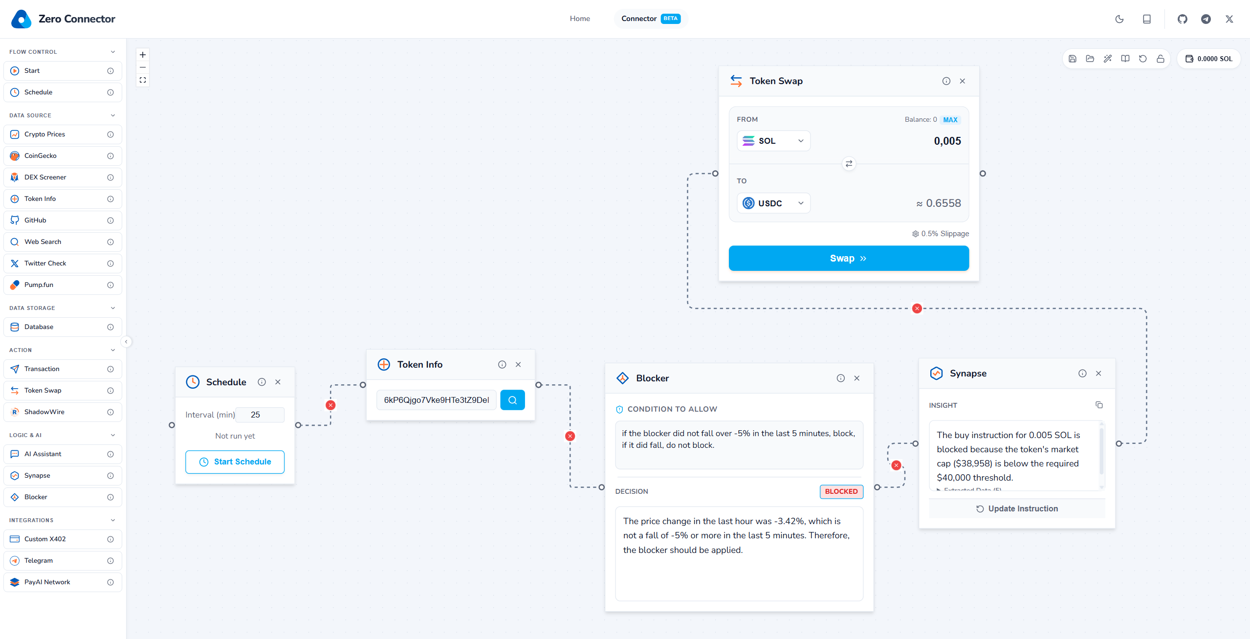 Zero Connector screenshot 1