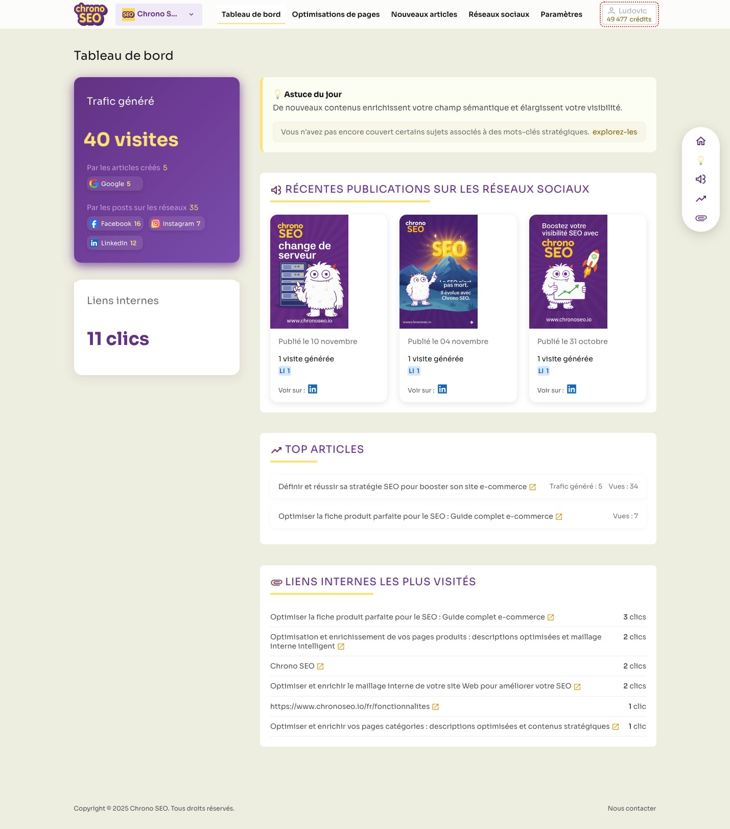 Chrono SEO screenshot 1