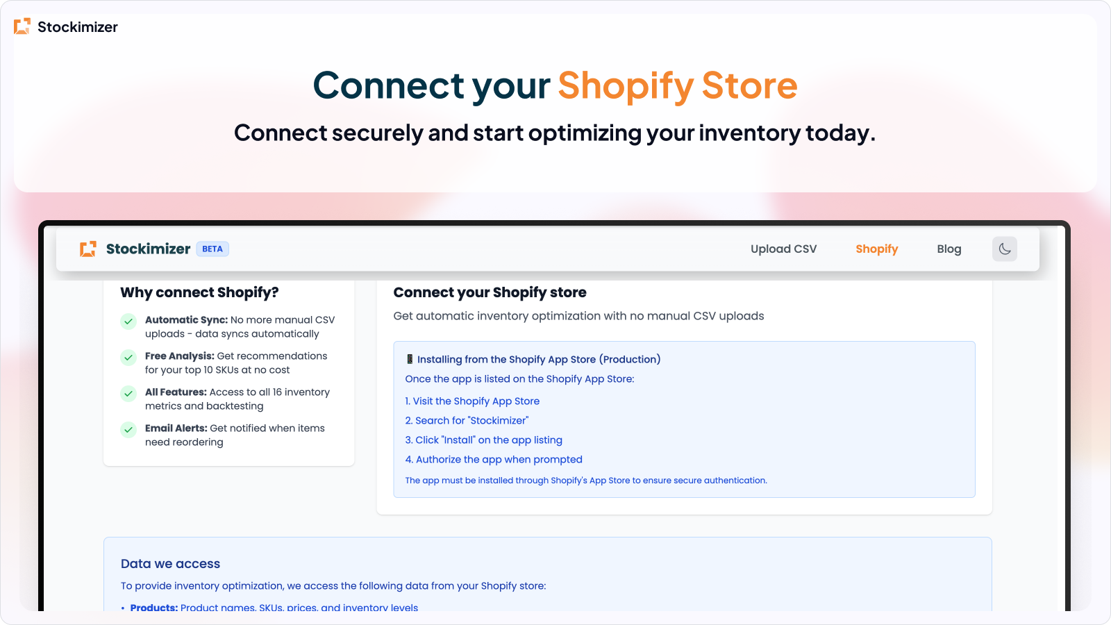 Stockimizer screenshot 3