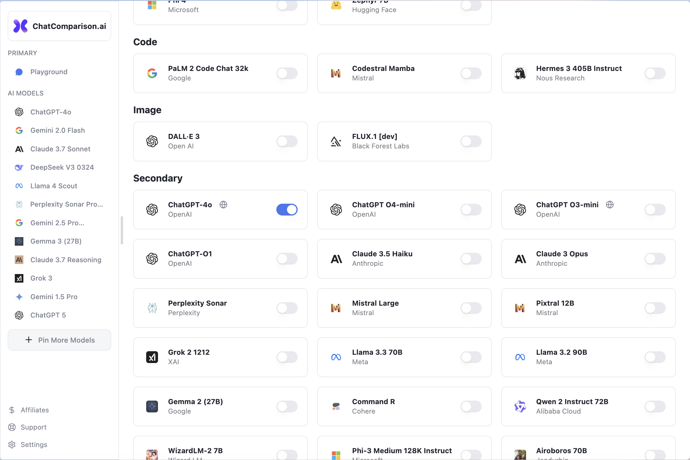 ChatComparison.ai – Compare AI Models screenshot 4