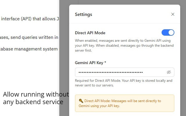 Open Source AI Chrome Extension screenshot 4