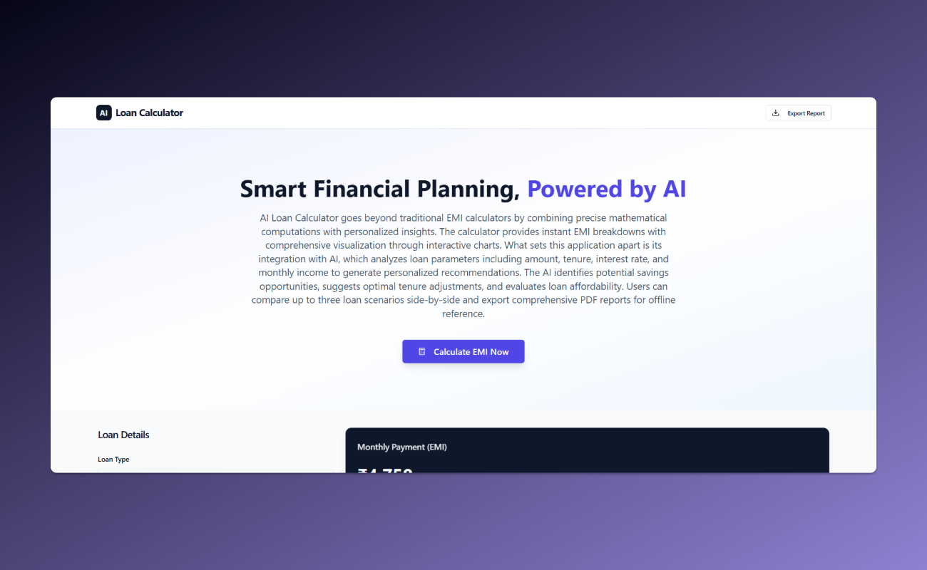AI Loan Calculator screenshot 2