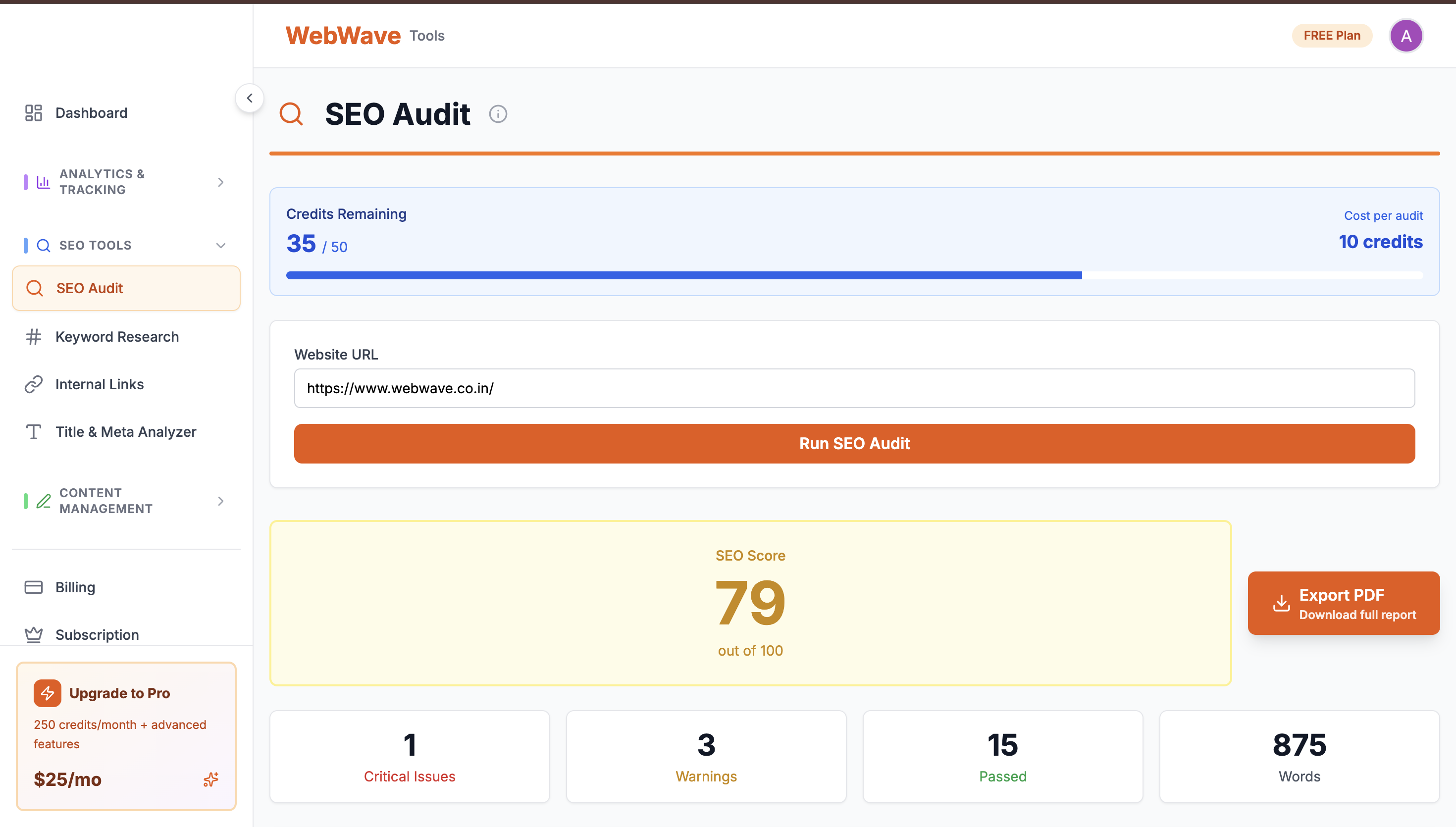 WebWave SEO Tools screenshot 5