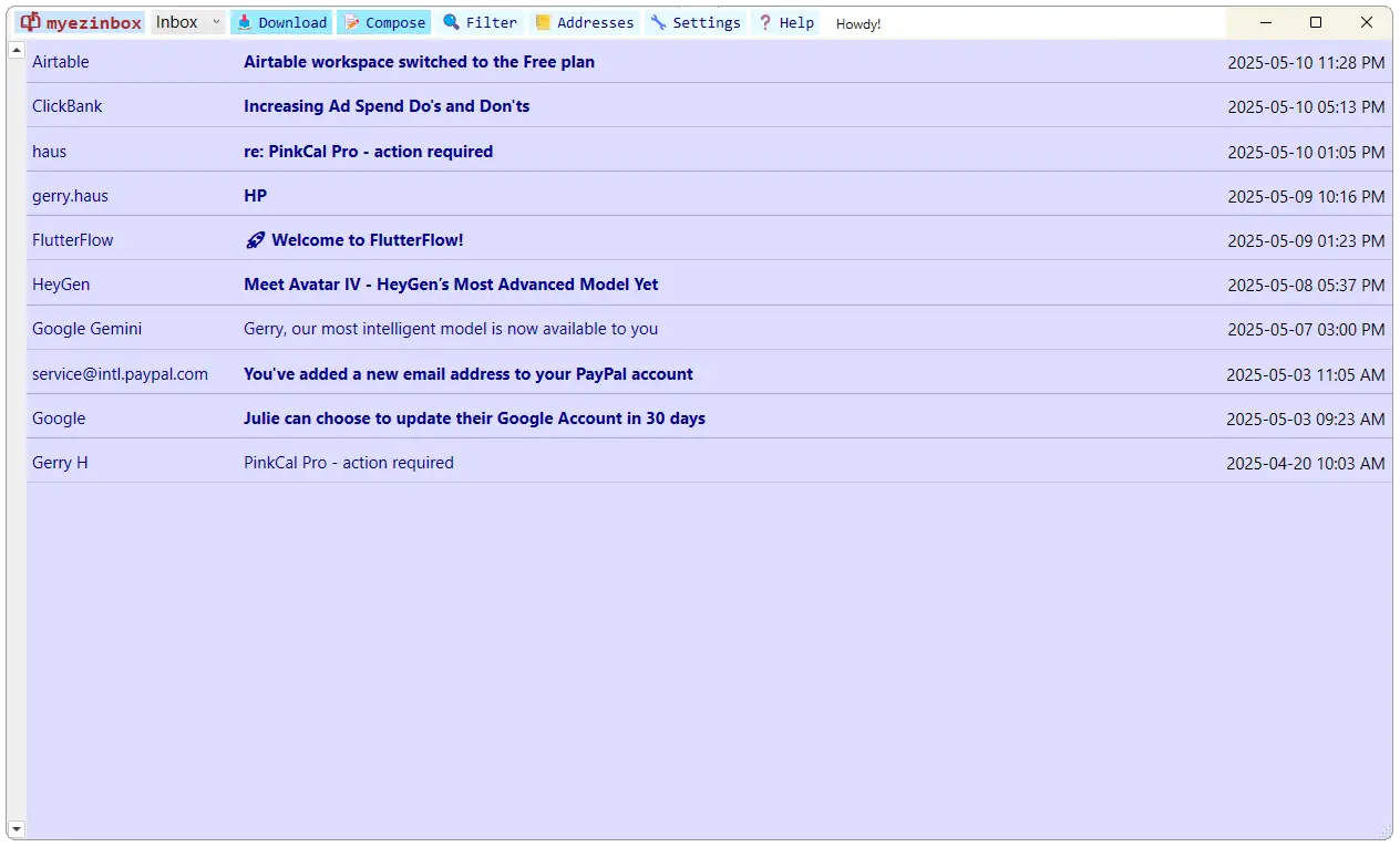 MyEzInbox screenshot 1