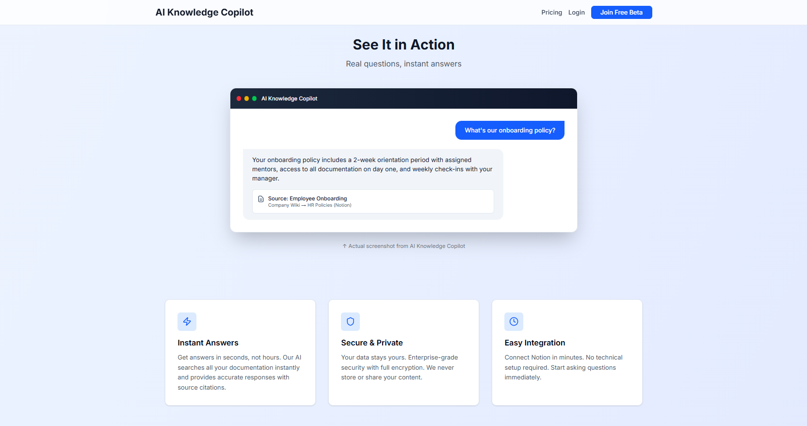 AI Knowledge Copilot screenshot 4