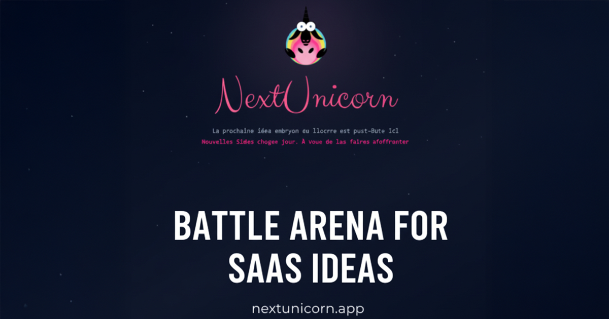NextUnicorn screenshot 1