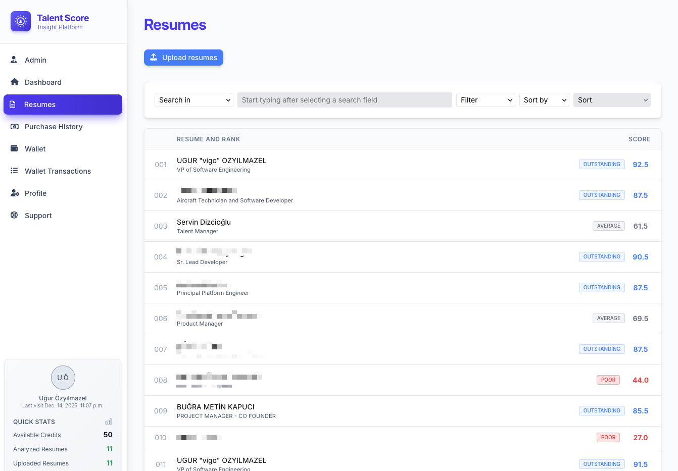 Talent Score screenshot 2