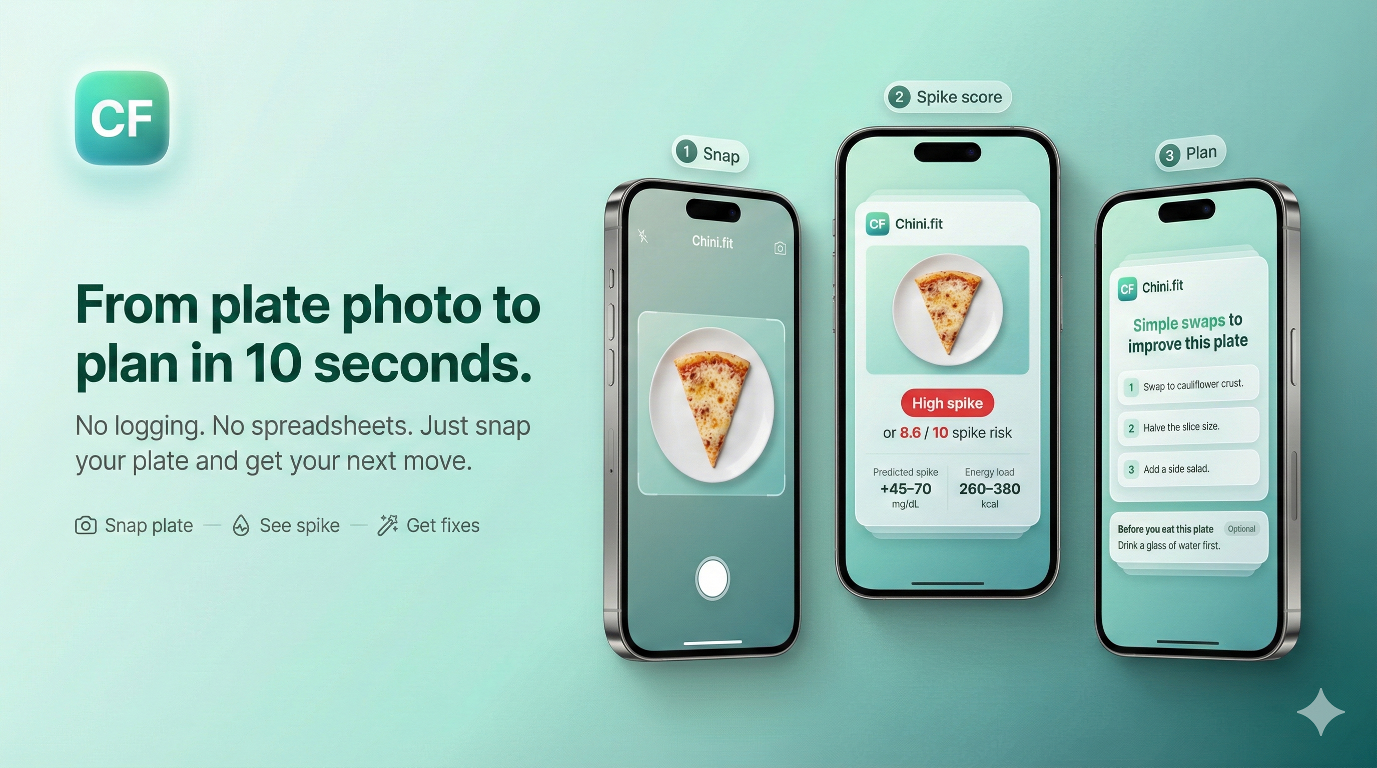 Chini.Fit - Find Hidden Sugar in Meals screenshot 1