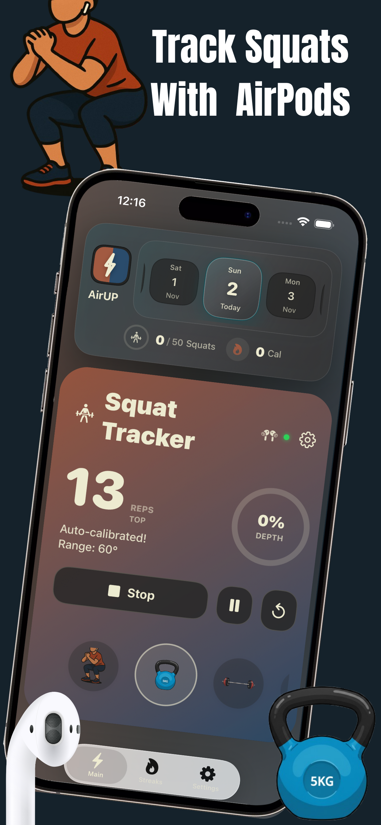 AirUP Reps screenshot 1