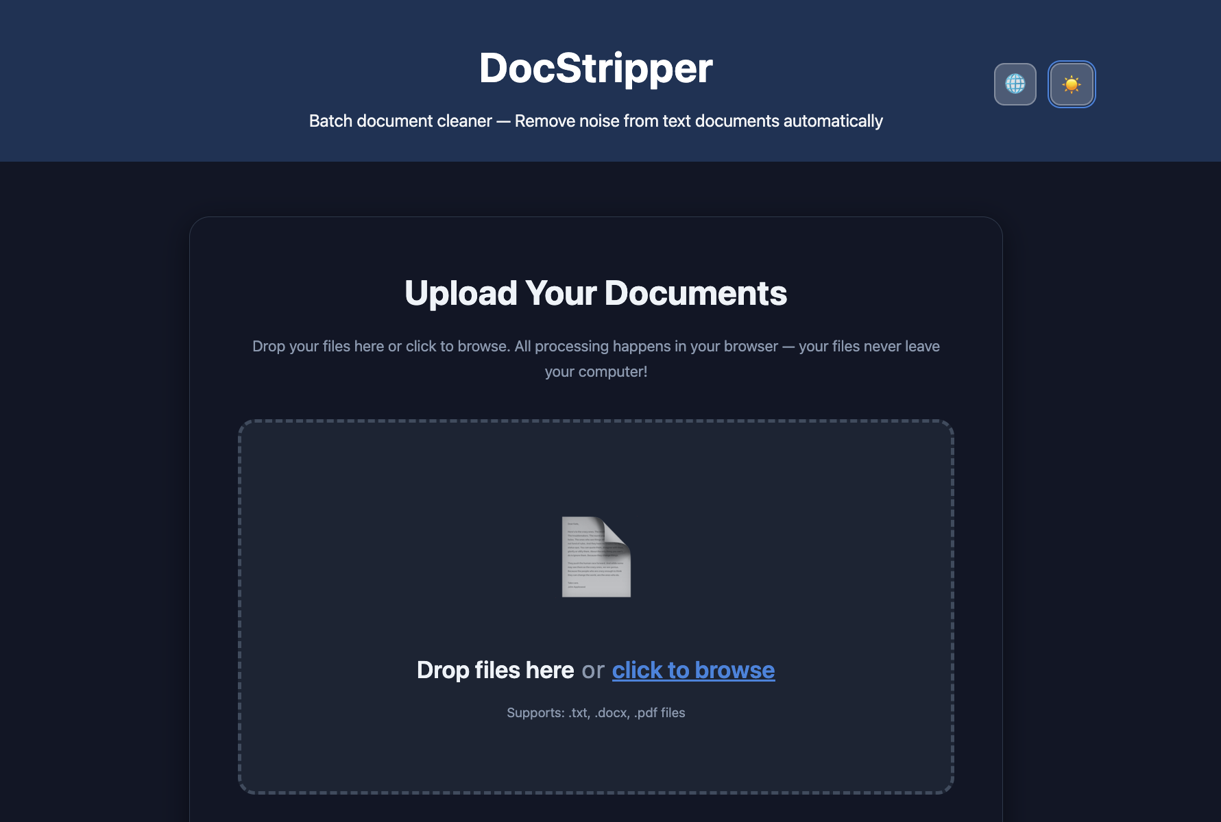 DocStripper screenshot 4