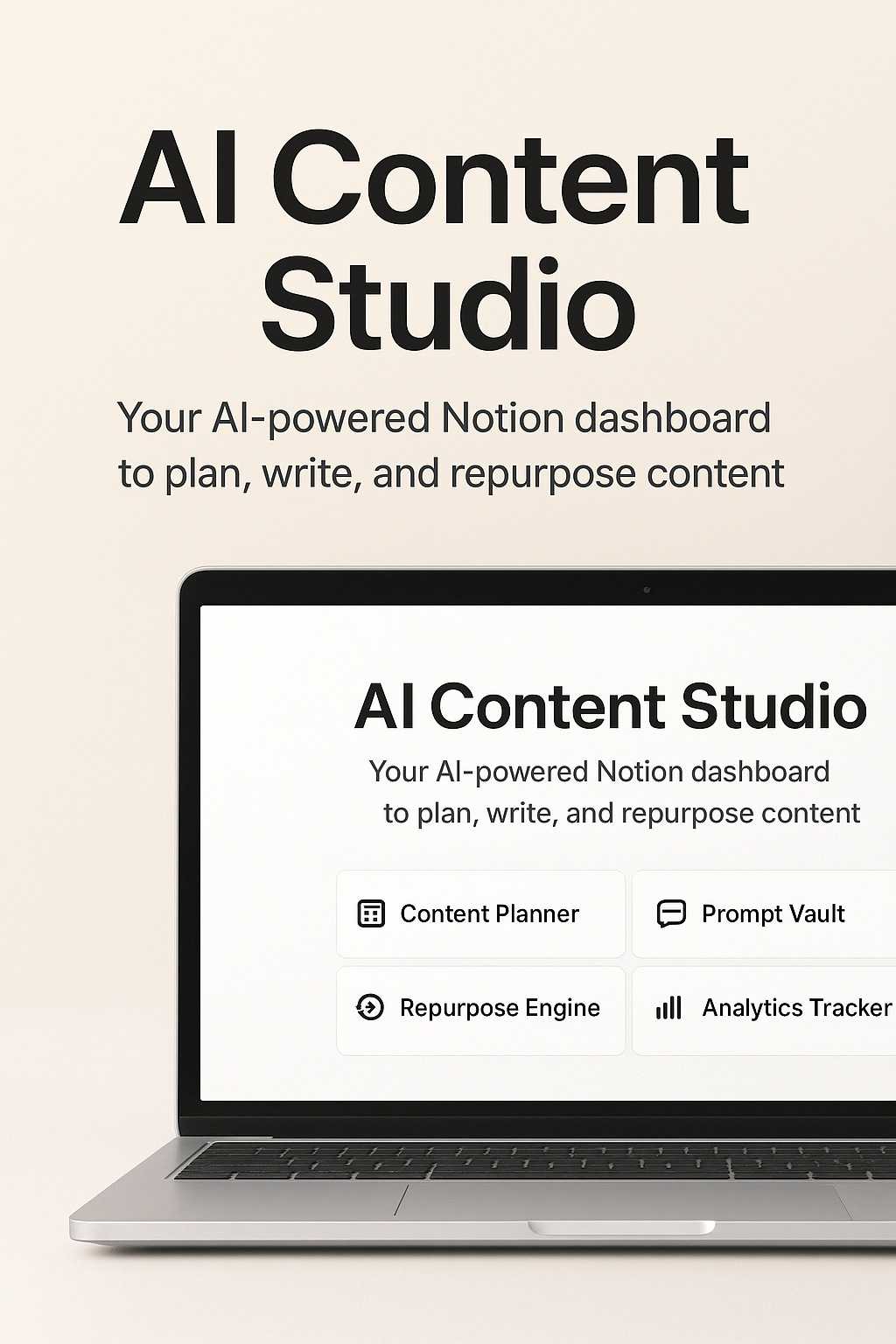 AI Content Studio; One Notion Dashboard screenshot 4