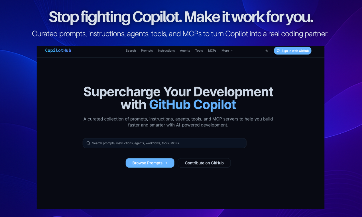 CopilotHub screenshot 2
