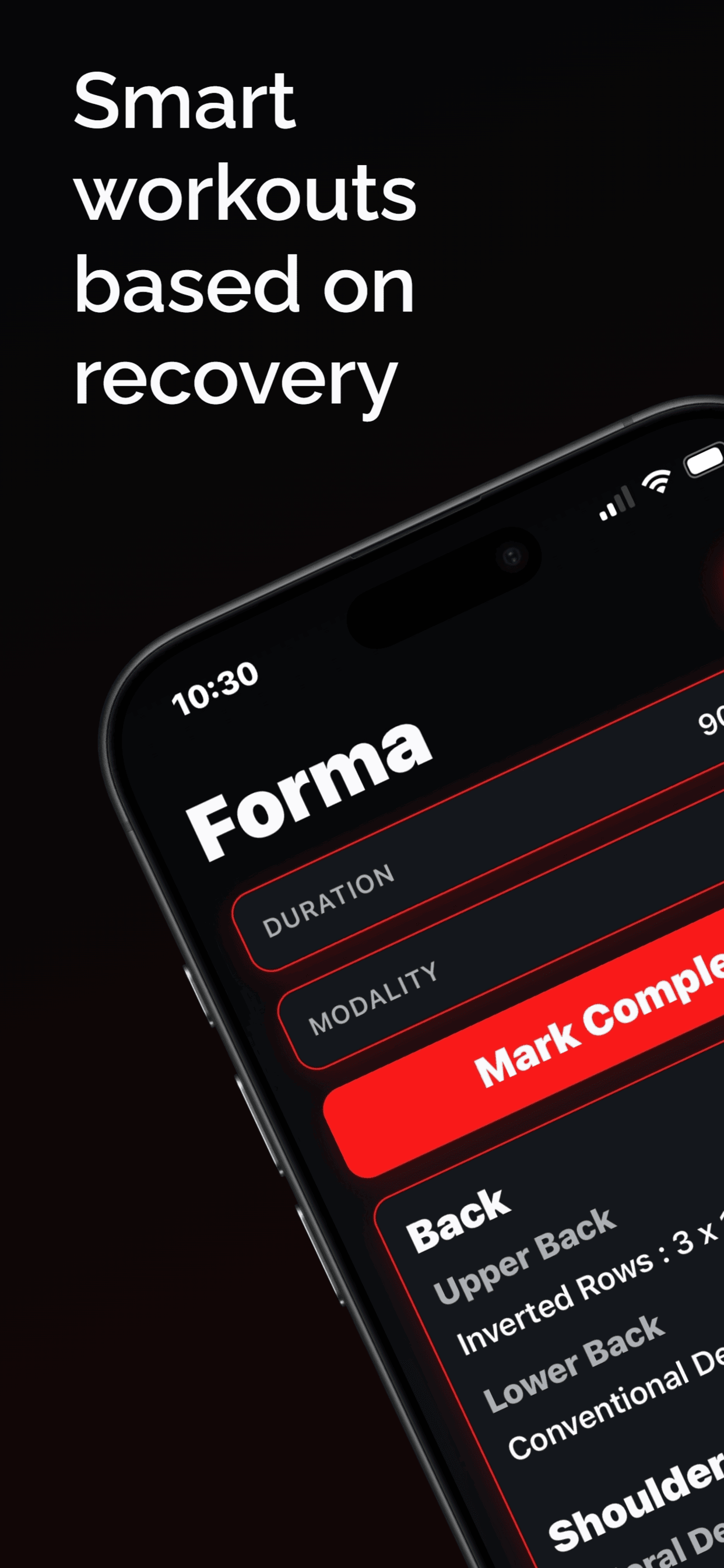 Forma - Workout Generator screenshot 1