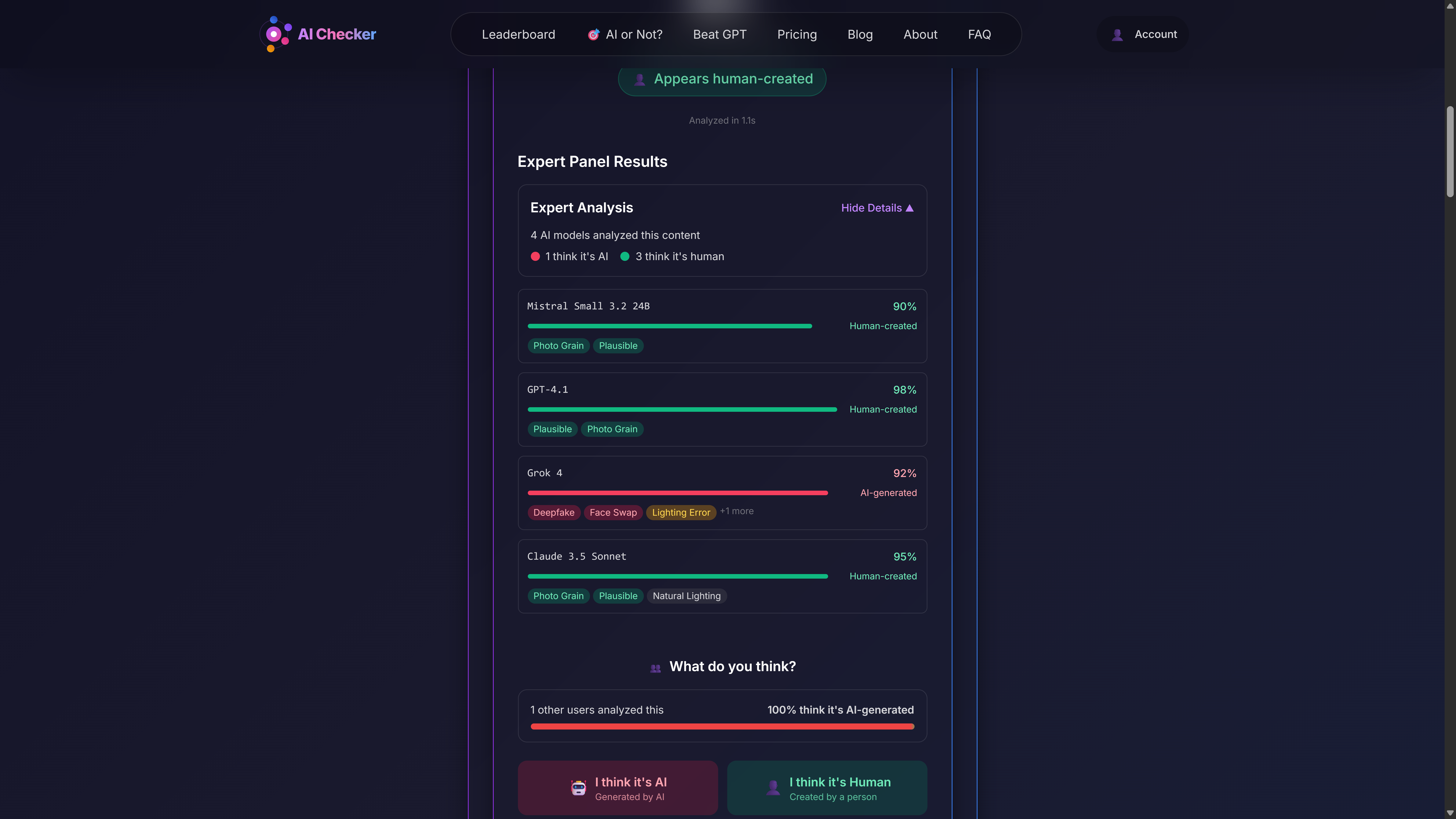 AI Checker- Transparency in AI detection screenshot 3