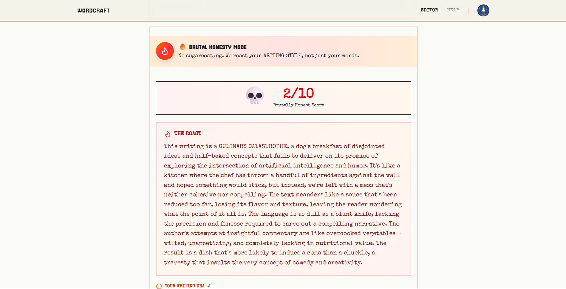 Wordcraft screenshot 1