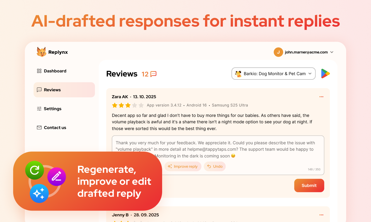 Replynx screenshot 1