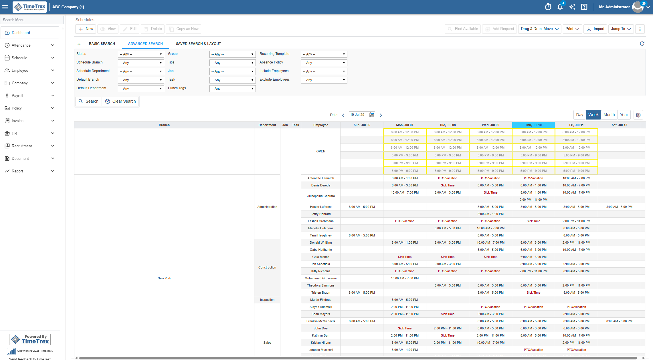 TimeTrex screenshot 11