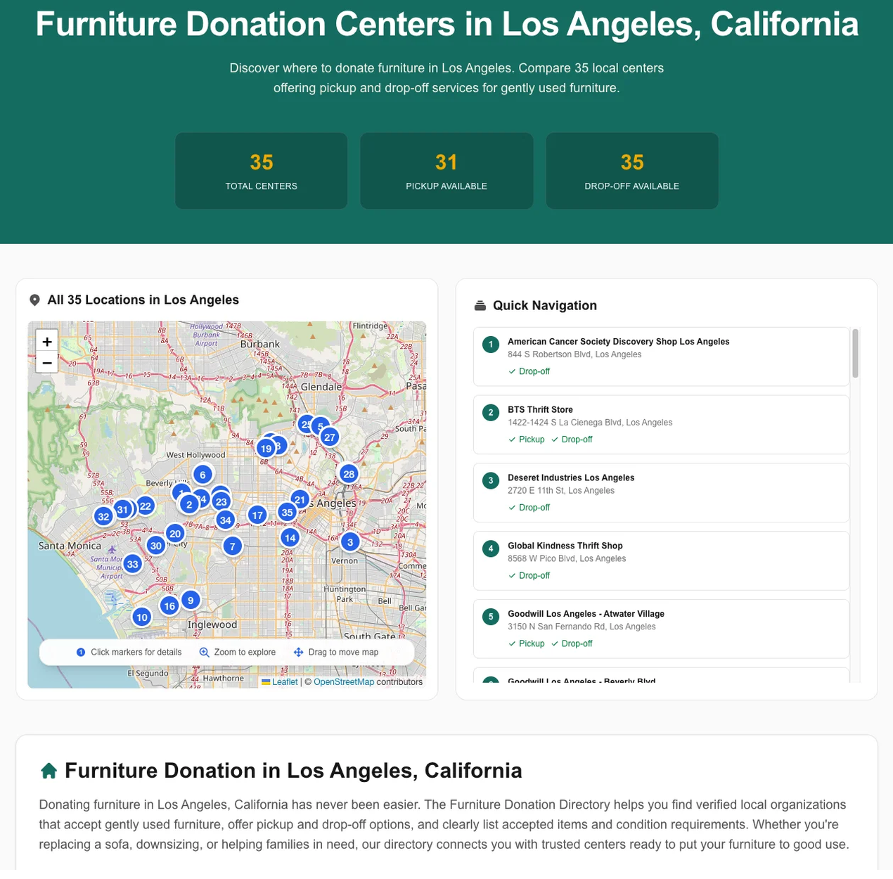 Furniture Donation Directory screenshot 3
