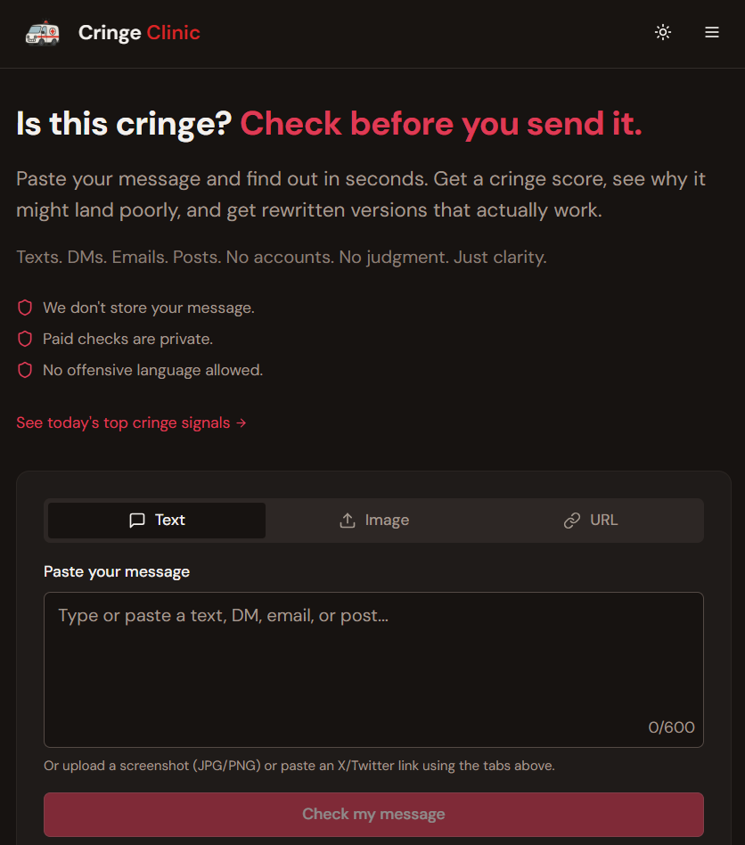 Cringe Clinic screenshot 1