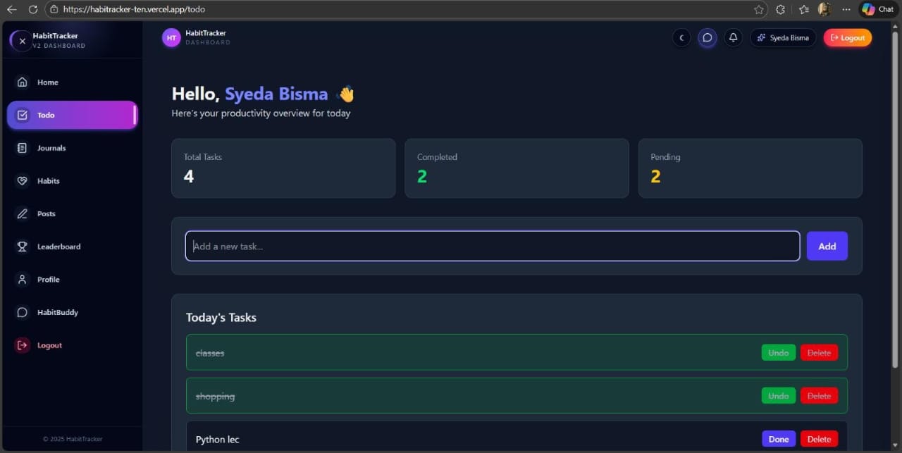 HabitTracker screenshot 3