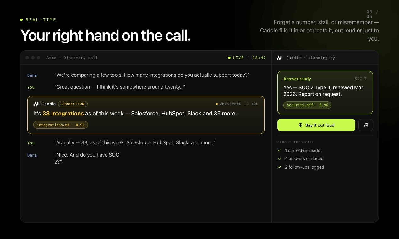 Caddie screenshot 4