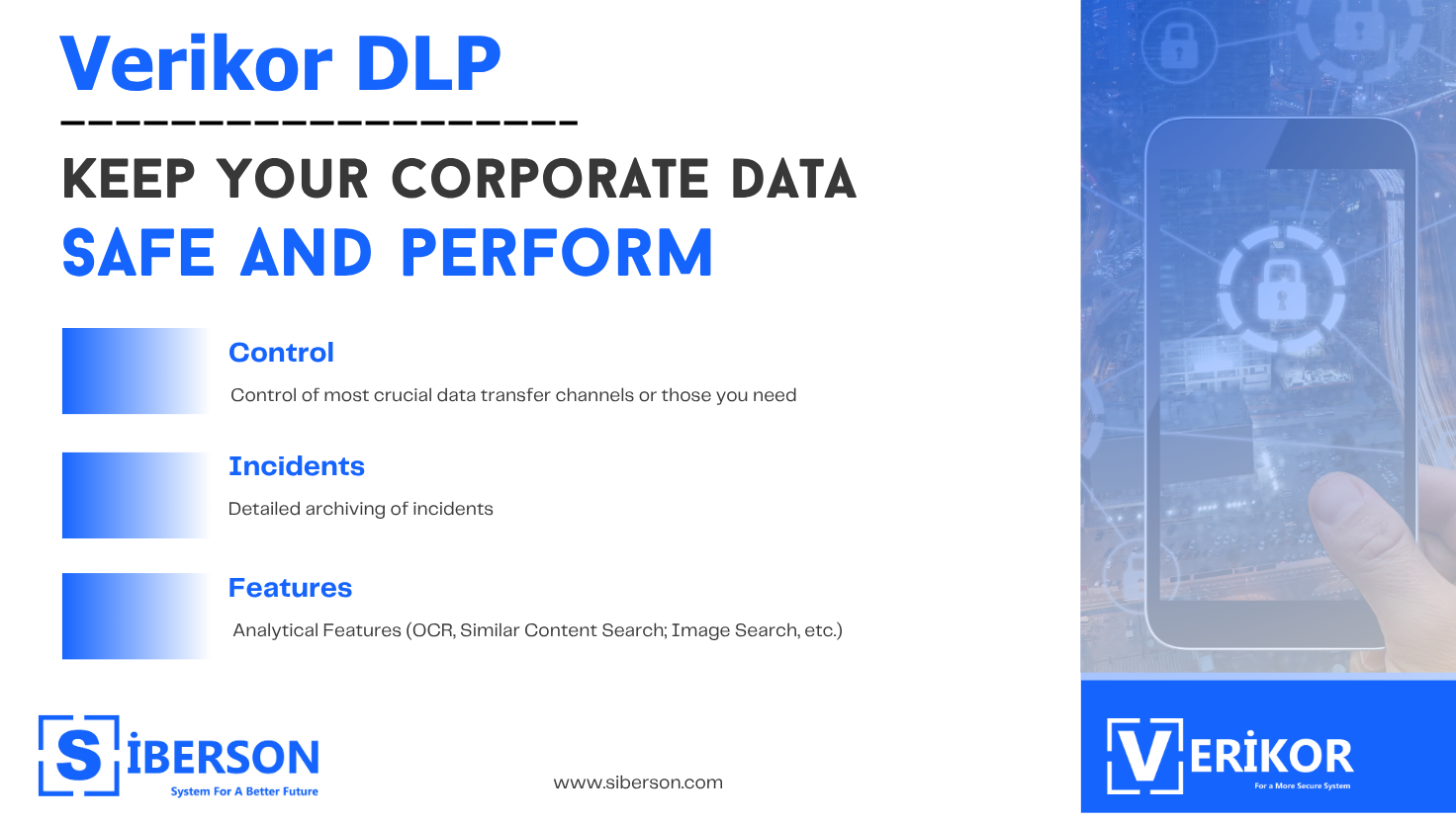 Verikor DLP screenshot 2