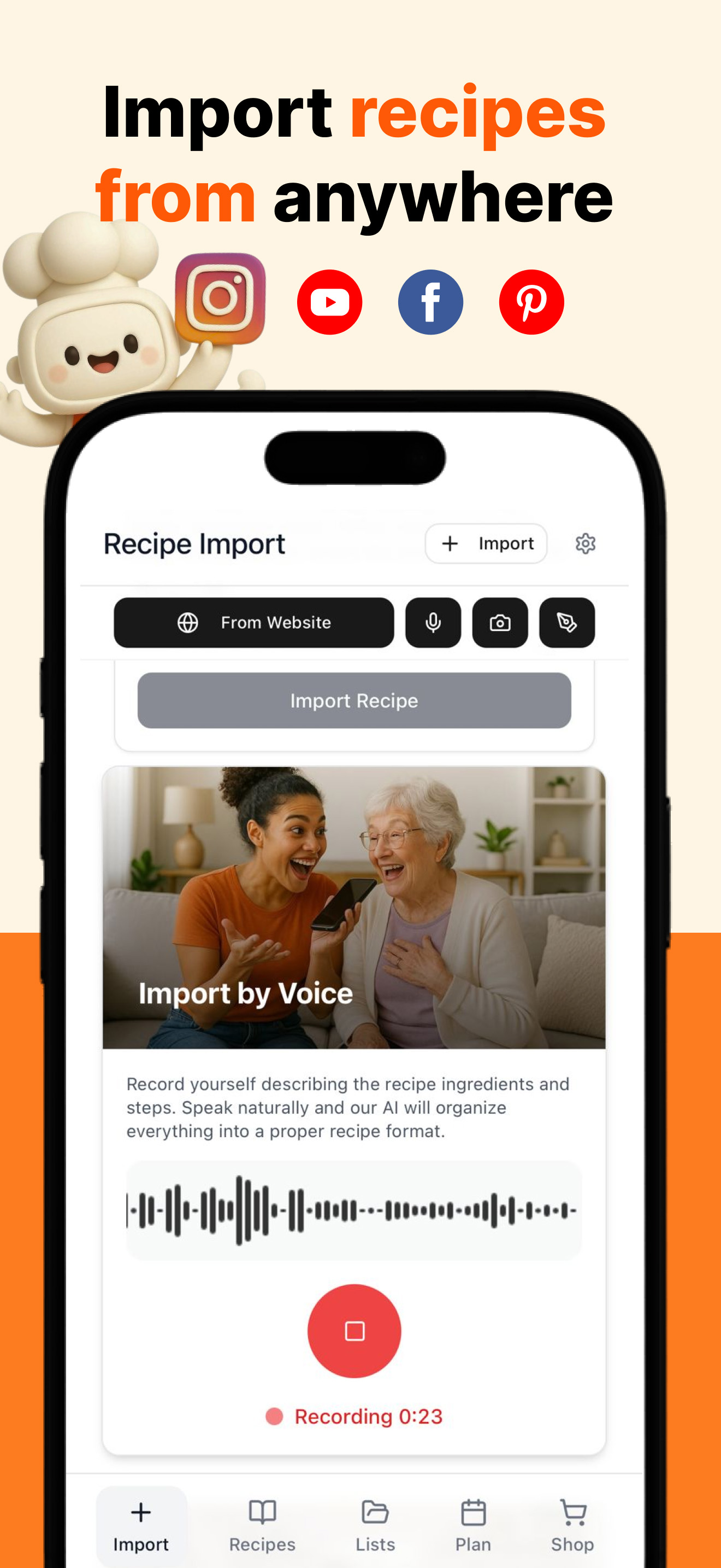 Cook AI: Recipe Organizer screenshot 1
