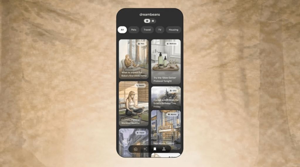 Dreambeans by Google Labs screenshot 2