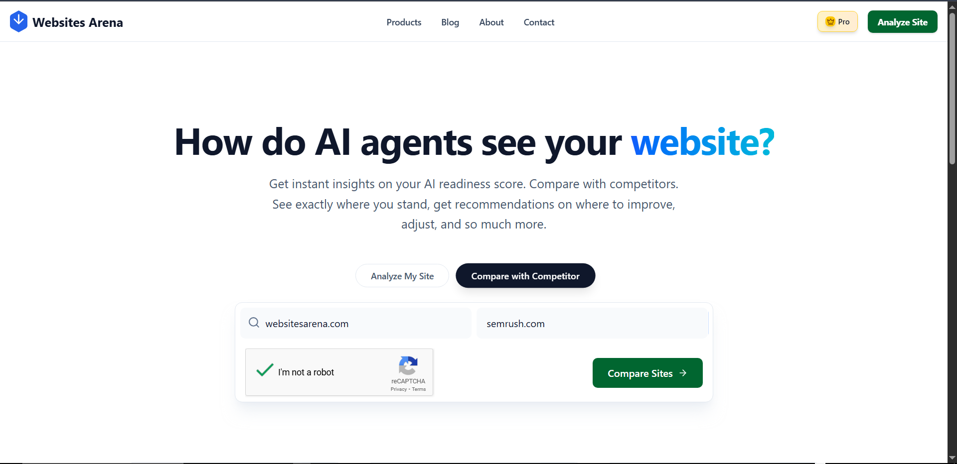 Websites Arena screenshot 2