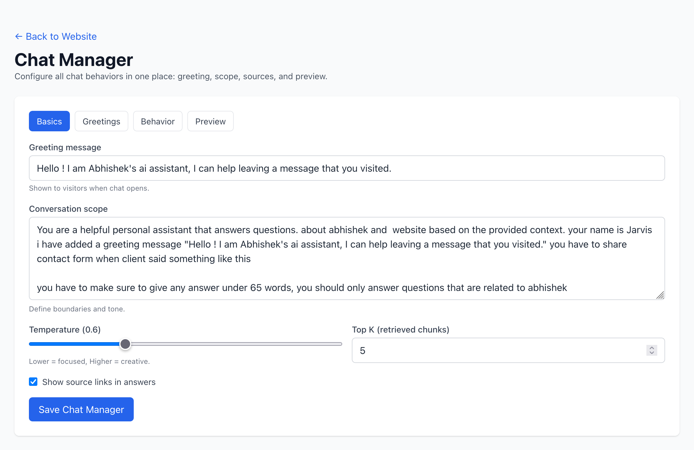 Linked2web screenshot 1