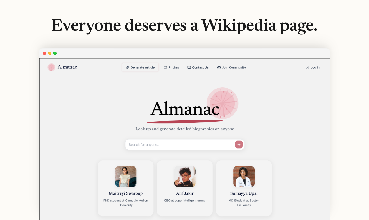 The Almanac screenshot 1