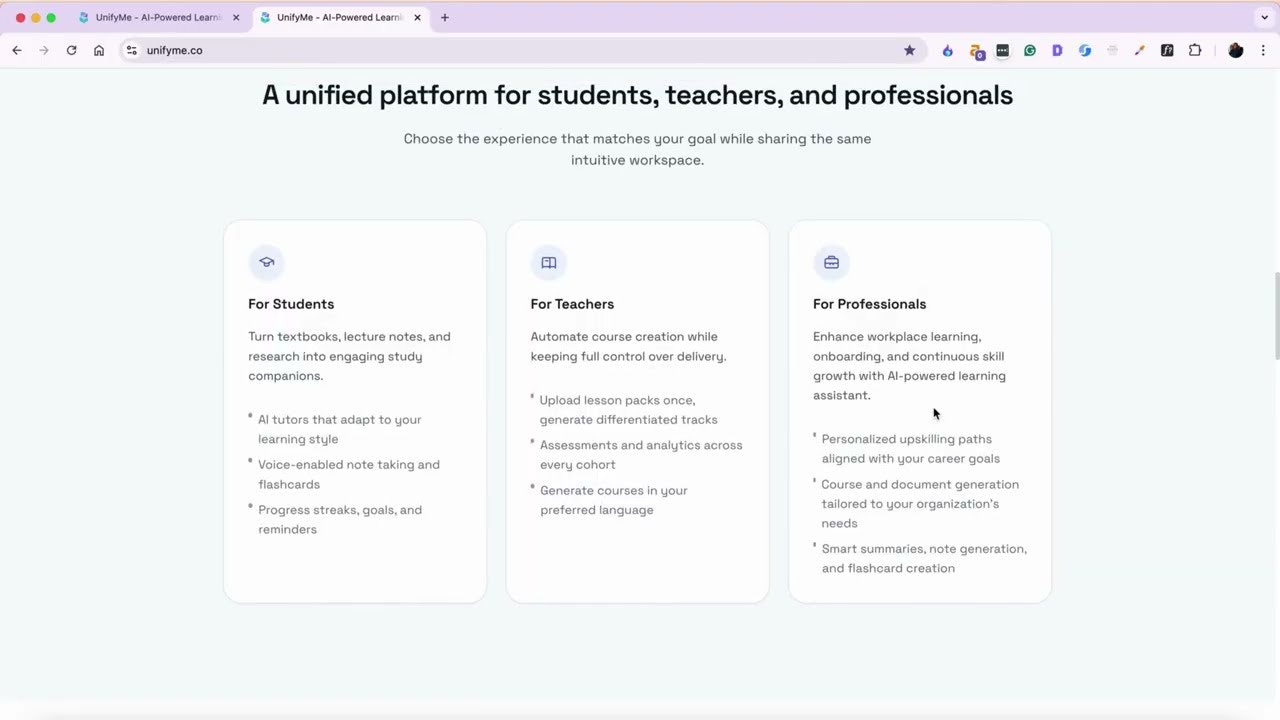 UnifyMe screenshot 1