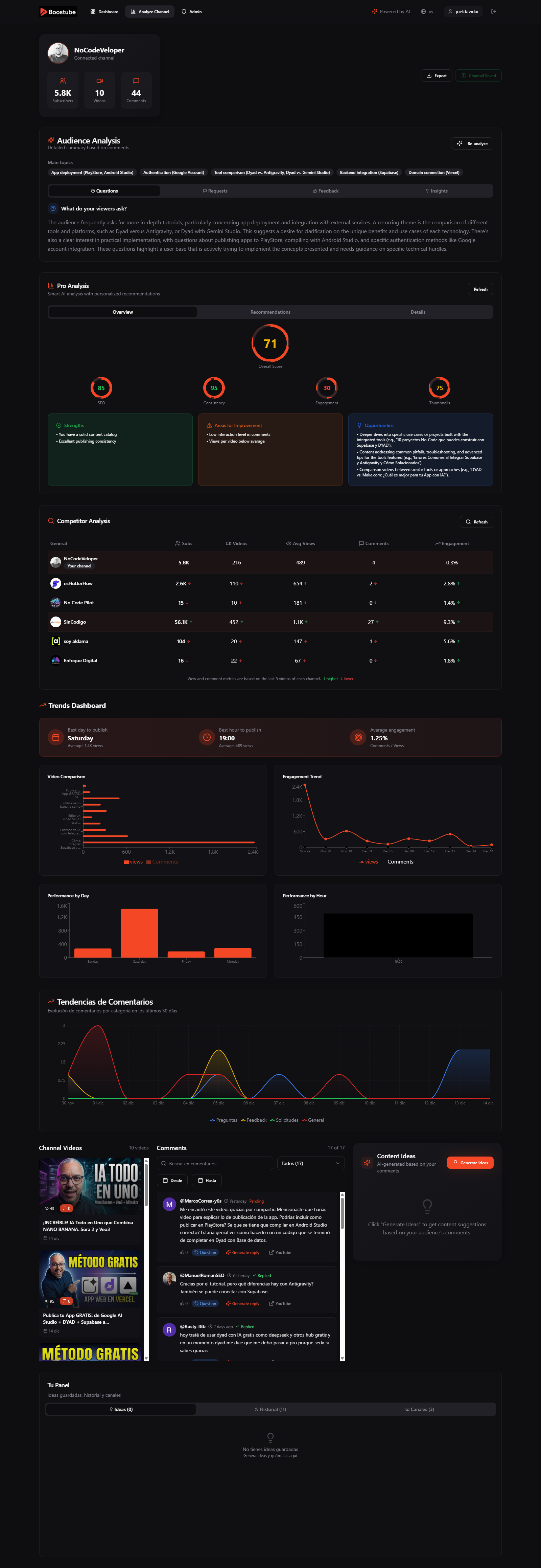 Boostube screenshot 2