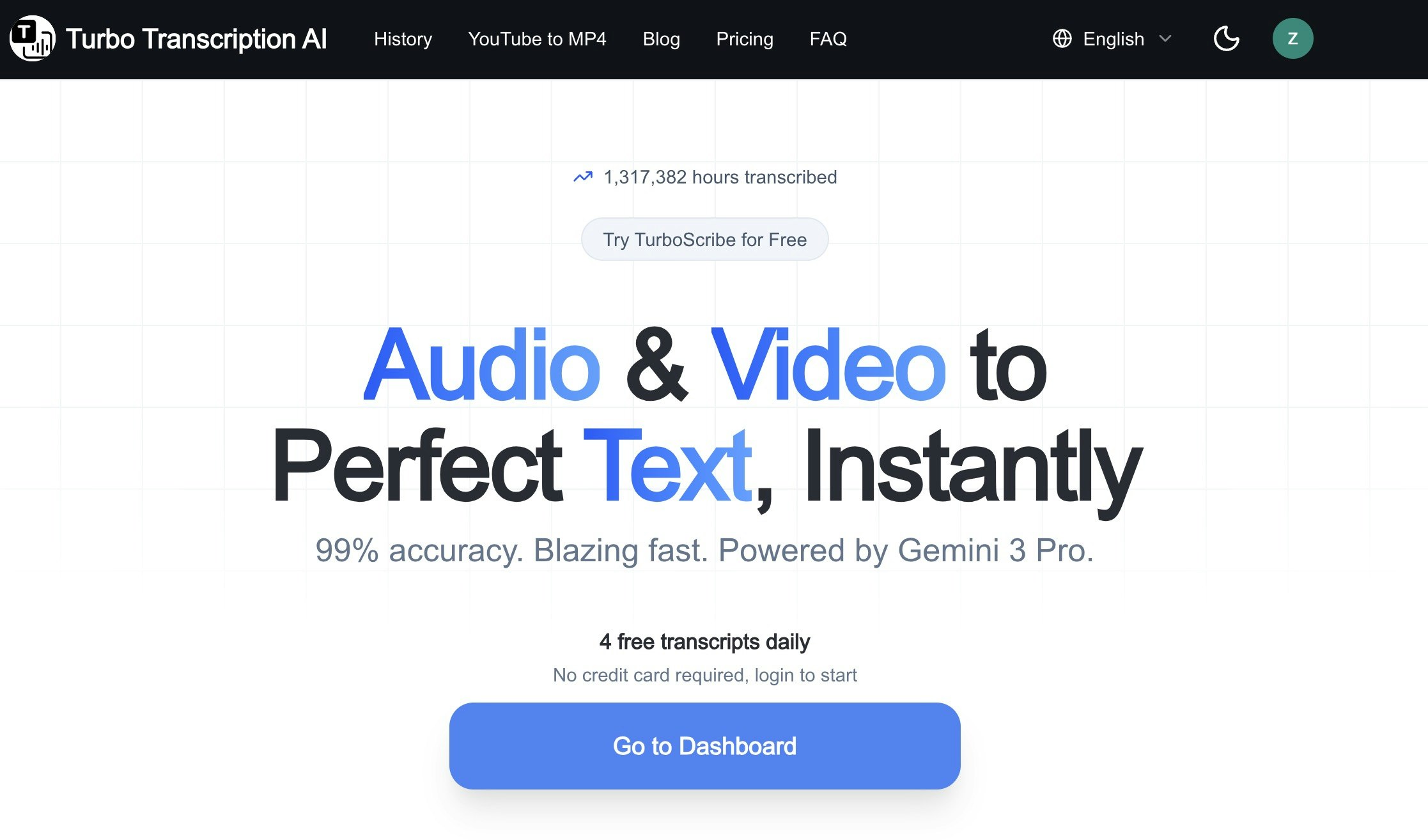 Turbo Transcription AI screenshot 2