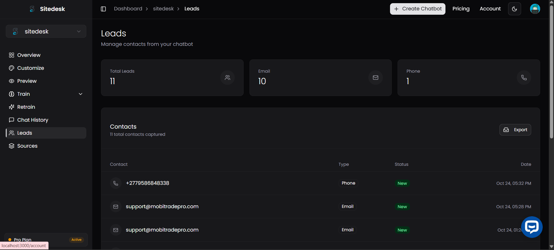 SiteDesk screenshot 4