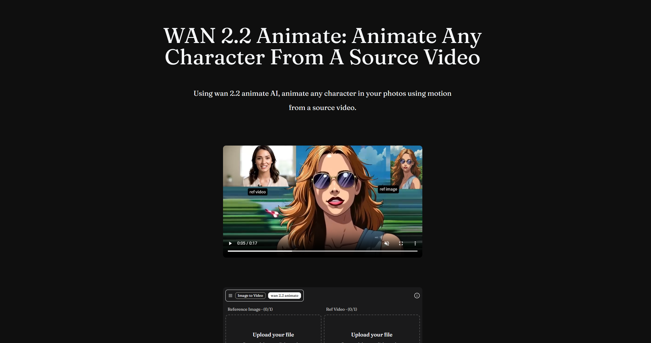 Wanimate screenshot 1