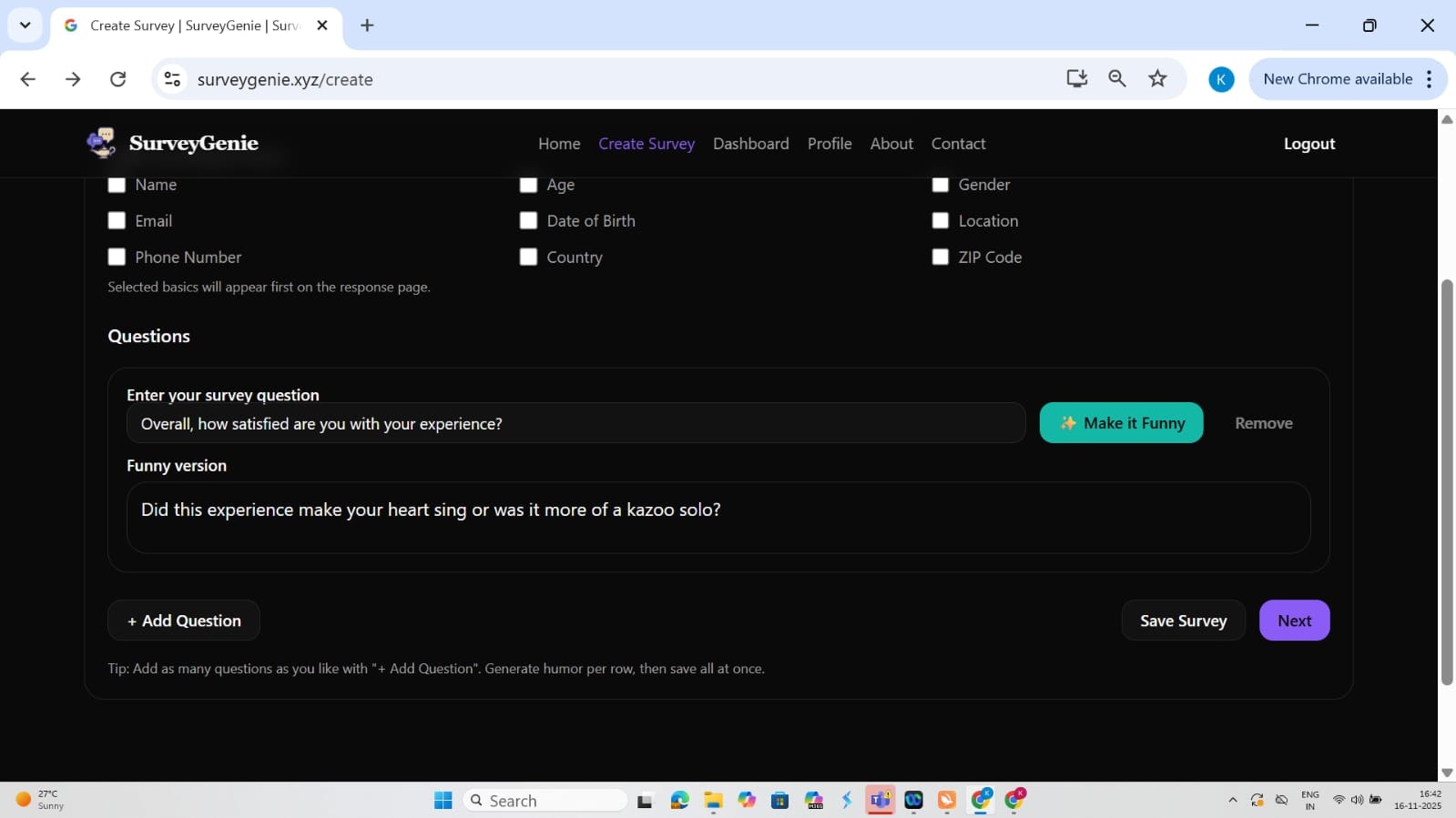 SurveyGenie screenshot 3