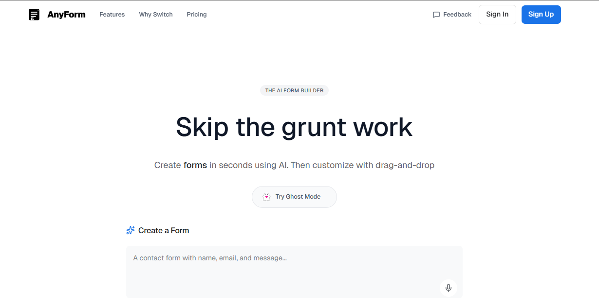 AnyForm screenshot 1