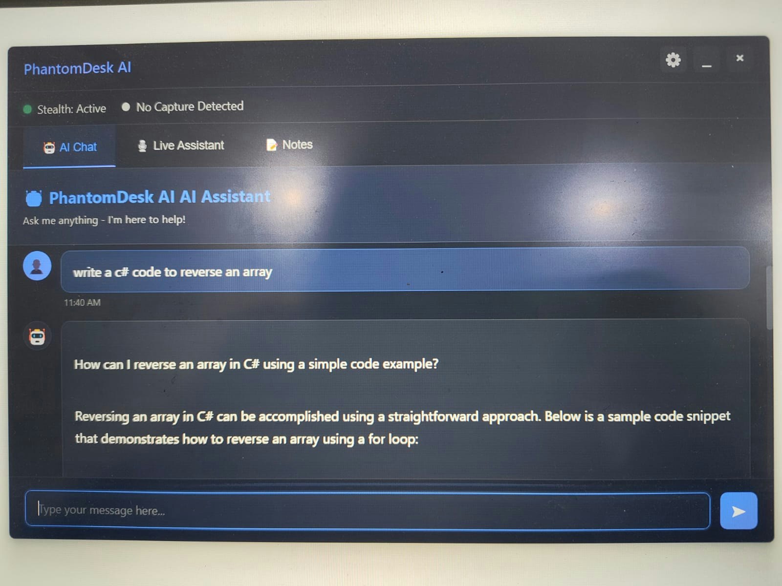 PhantomDESK AI screenshot 3