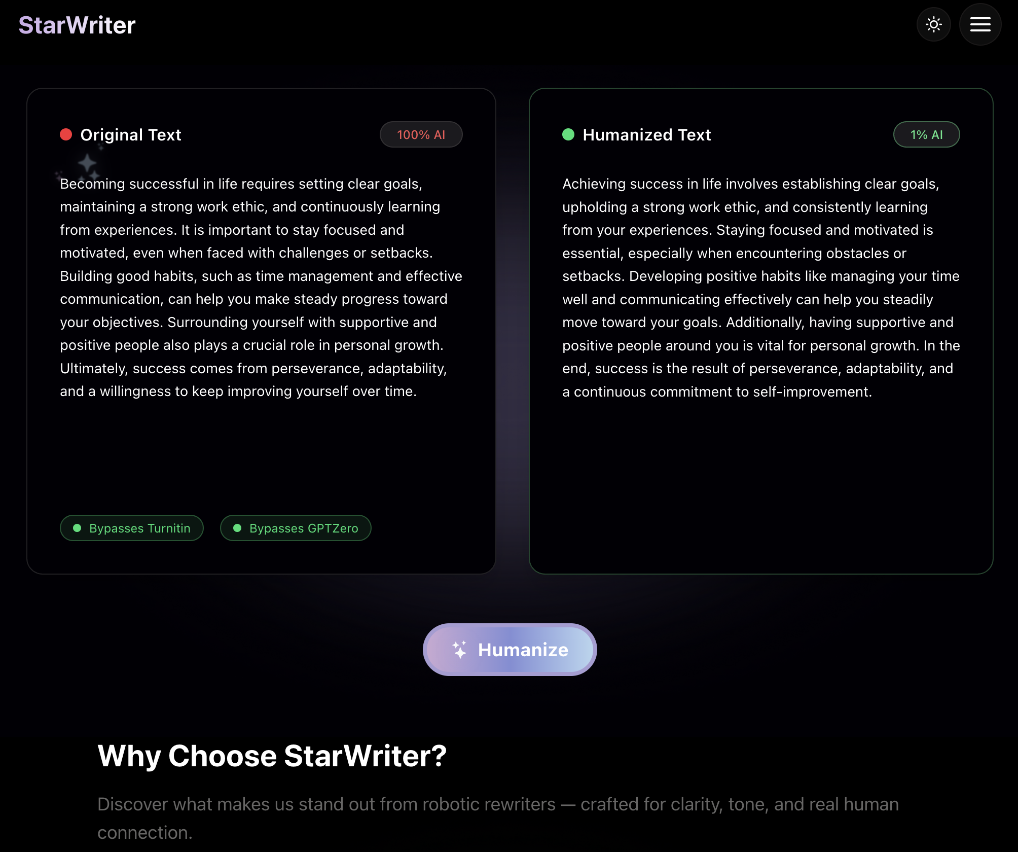 StarWriter AI screenshot 2