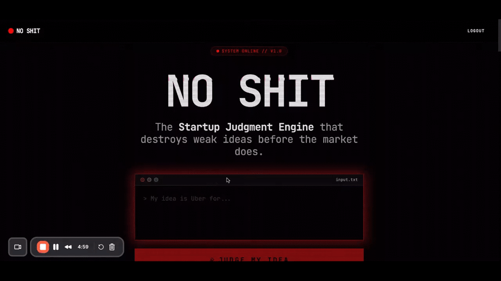 No Shit screenshot 1