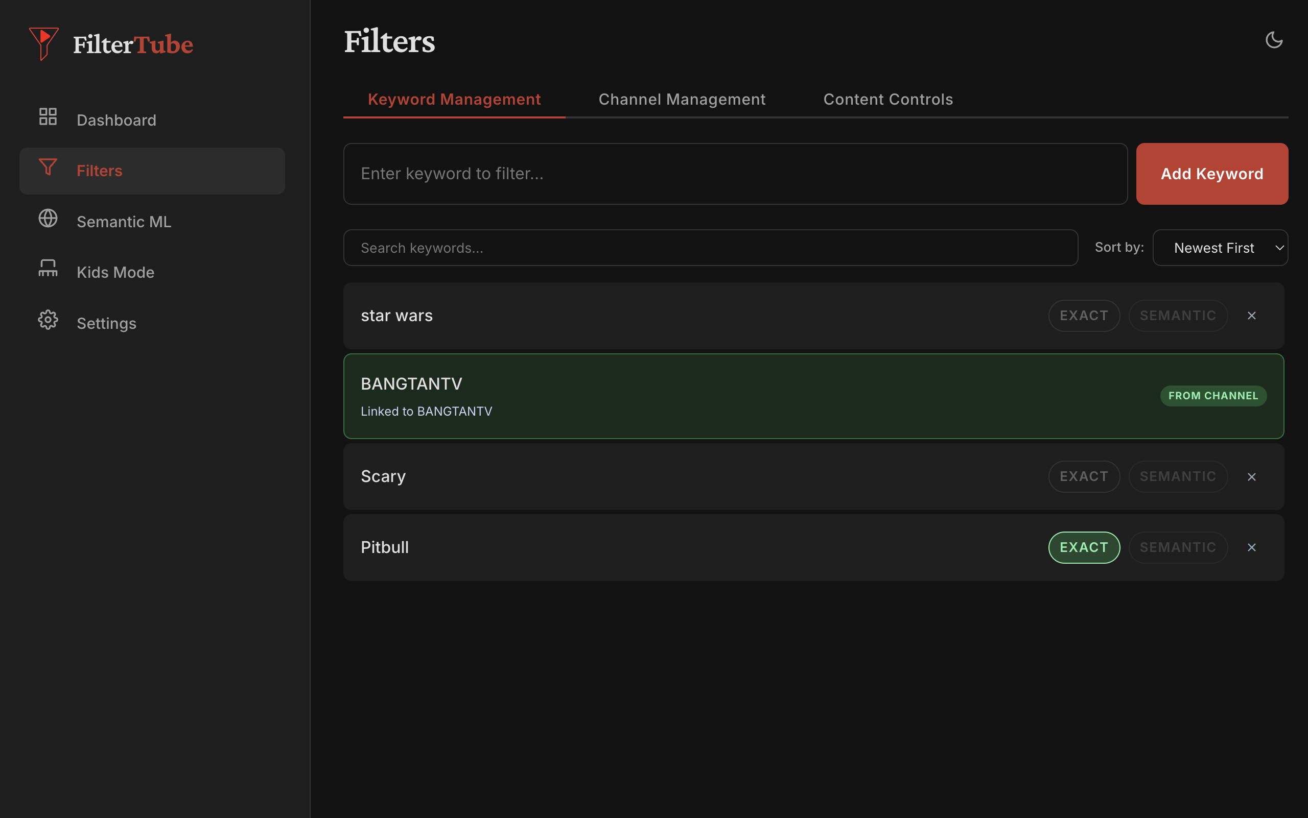FilterTube screenshot 6
