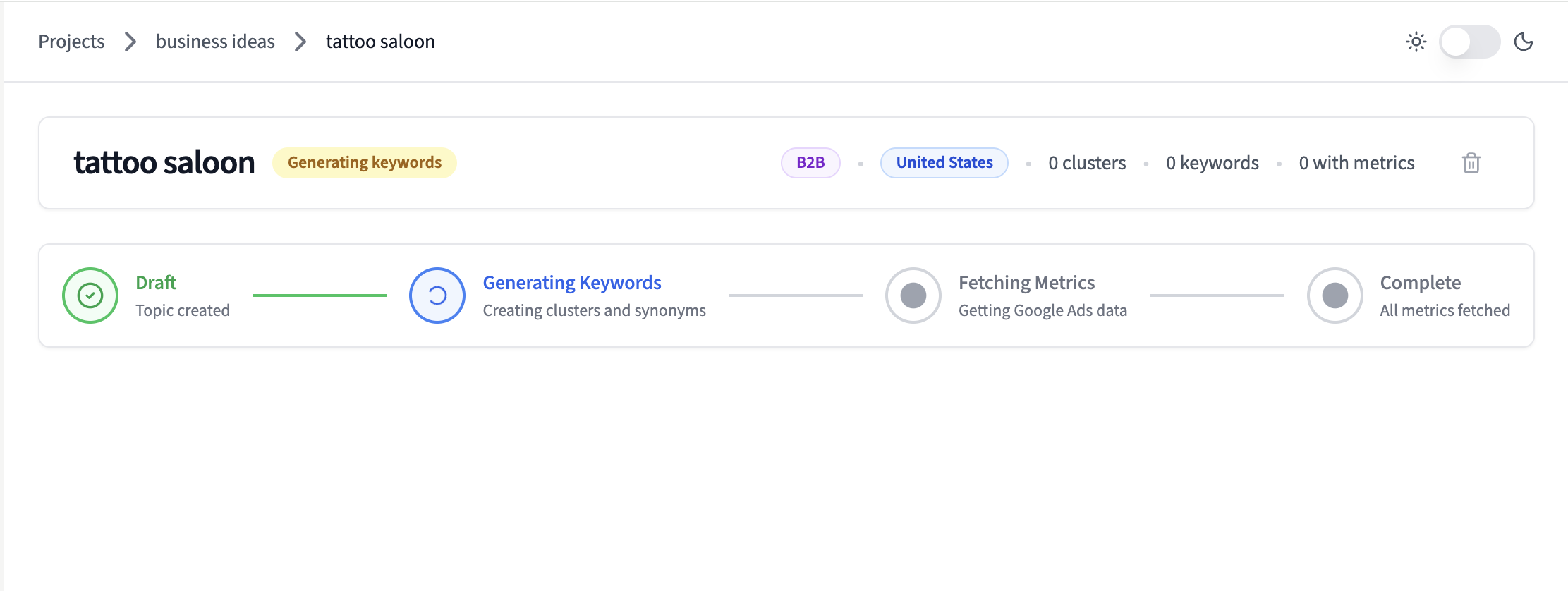 BrightKeyword screenshot 3