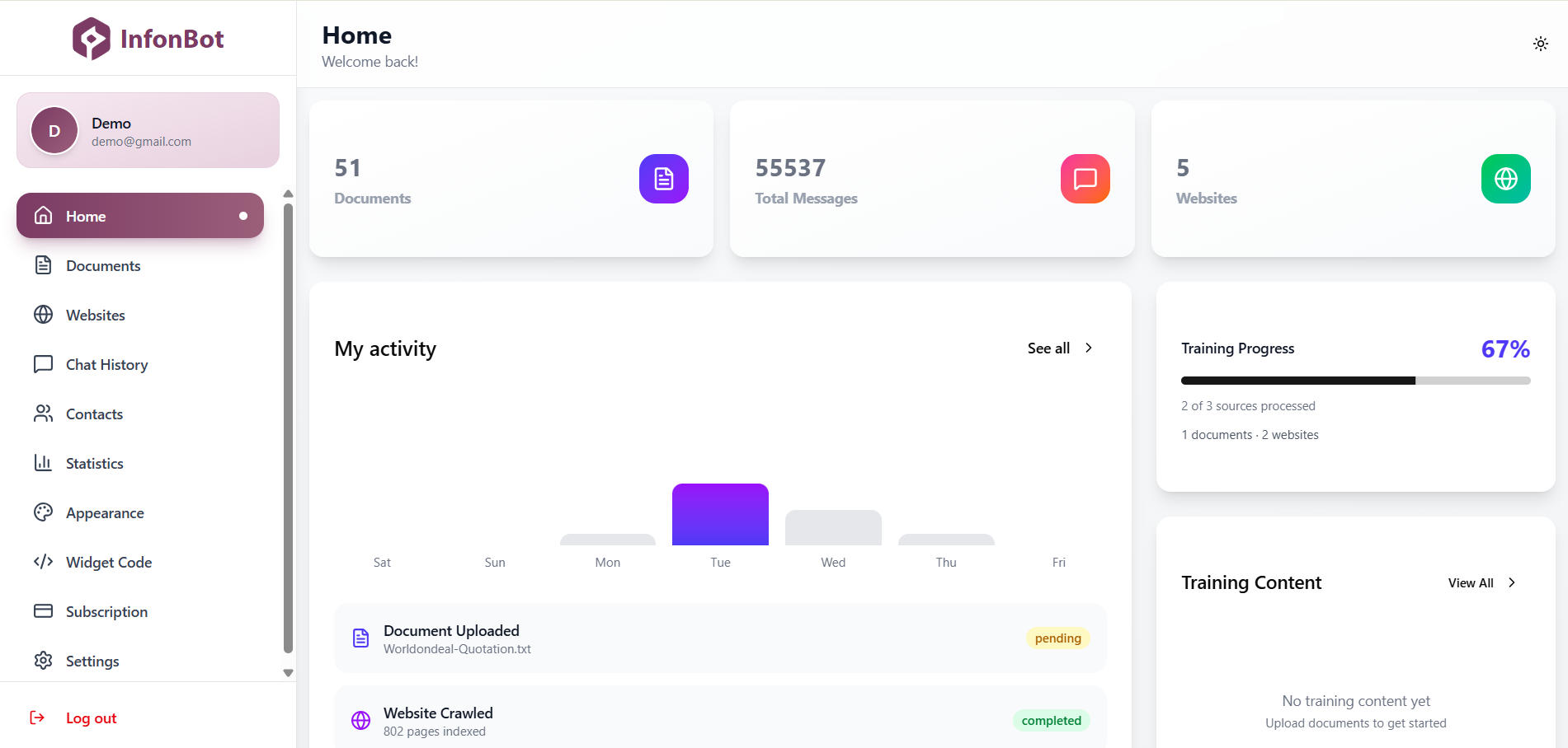 InfonBot screenshot 3
